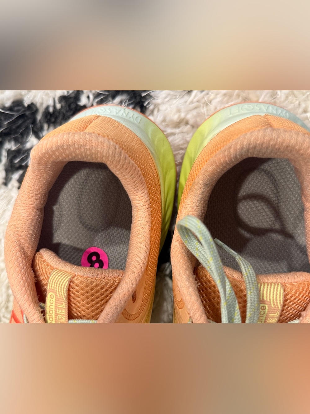 New Balance DynaSoft Nitrel v5 Trail Running Shoes Guava Ice Peach Size 8 - Picture 8 of 10